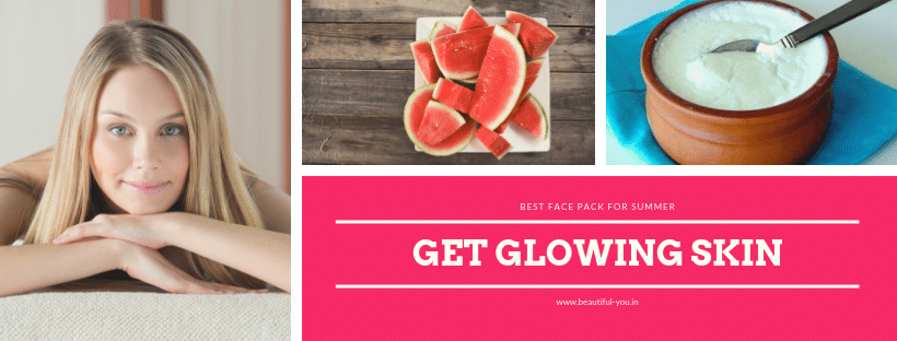 Watermelon face mask for glowing skin