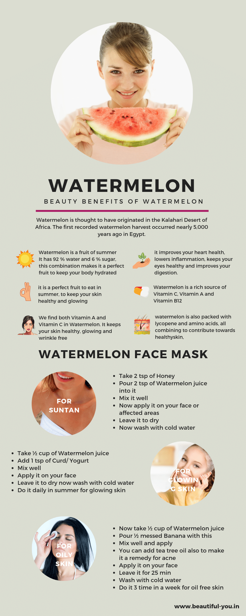 Benefits Of Watermelon For Your Skin Watermelon Face Packs Beautiful You